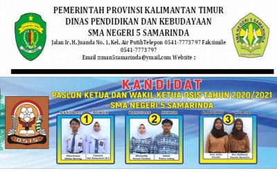 Partisipasi Pemilihan Ketua dan Wakil Ketua OSIS SMA Negeri 5 Samarinda 2021